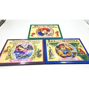 Fairy Tale Pop Up Books (3) By Creatuve Child Press Pusss In Boots Sleeping Beau